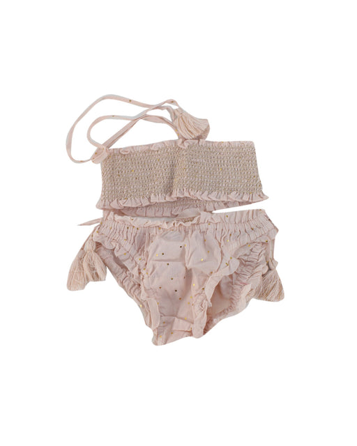A Pink Bikinis from Velveteen in size 2T for girl. (Front View)