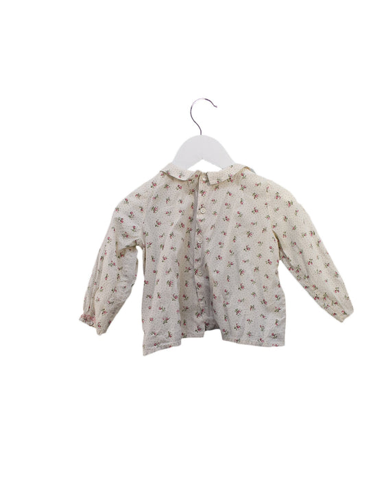 A Ivory Long Sleeve Tops from Bonpoint in size 12-18M for girl. (Back View)