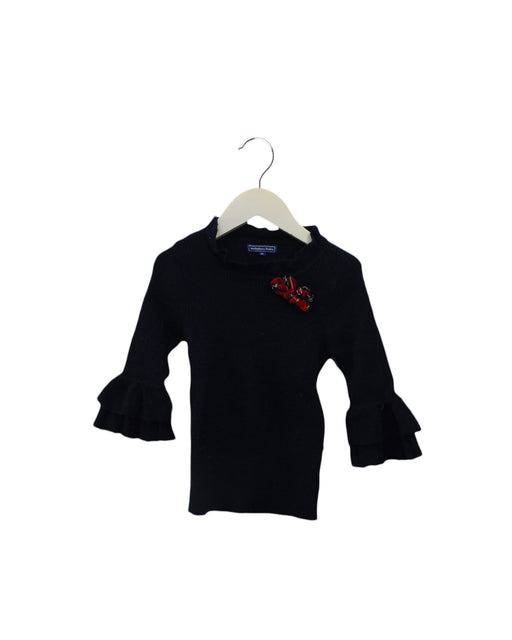 A Navy Long Sleeve Tops from Nicholas & Bears in size 3T for girl. (Front View)