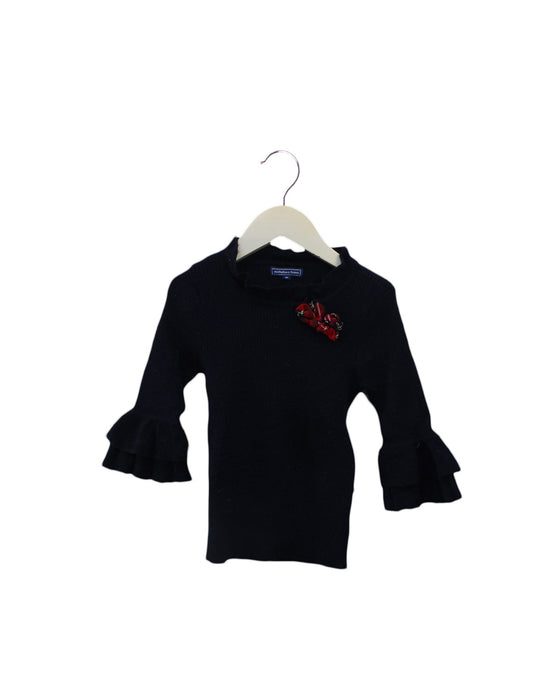 A Navy Long Sleeve Tops from Nicholas & Bears in size 3T for girl. (Front View)