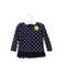A Navy Long Sleeve Tops from Cherokee in size 12-18M for girl. (Front View)