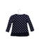 A Navy Long Sleeve Tops from Cherokee in size 12-18M for girl. (Back View)