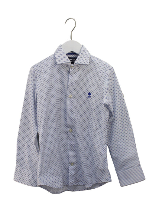 A Blue Shirts from River Woods in size 8Y for boy. (Front View)