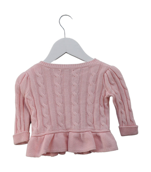 A Pink Cardigans from Ralph Lauren in size 3-6M for girl. (Back View)