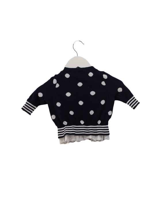 A Navy Cardigans from Nicholas & Bears in size 3-6M for girl. (Back View)