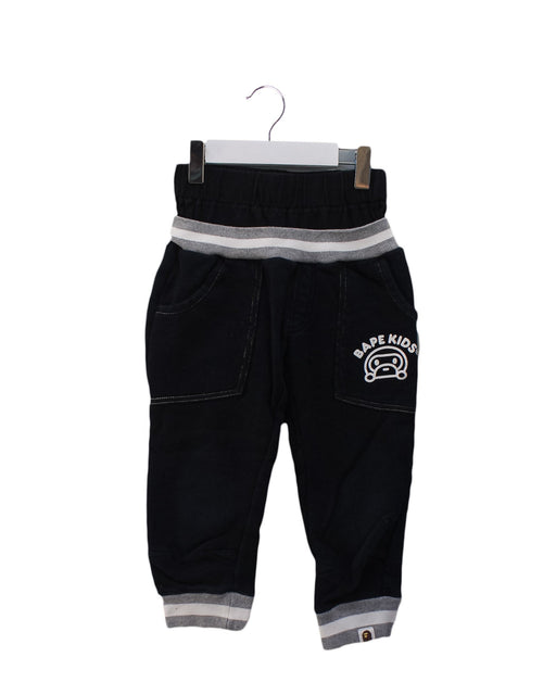 A Black Casual Pants from BAPE KIDS in size 5T for boy. (Front View)
