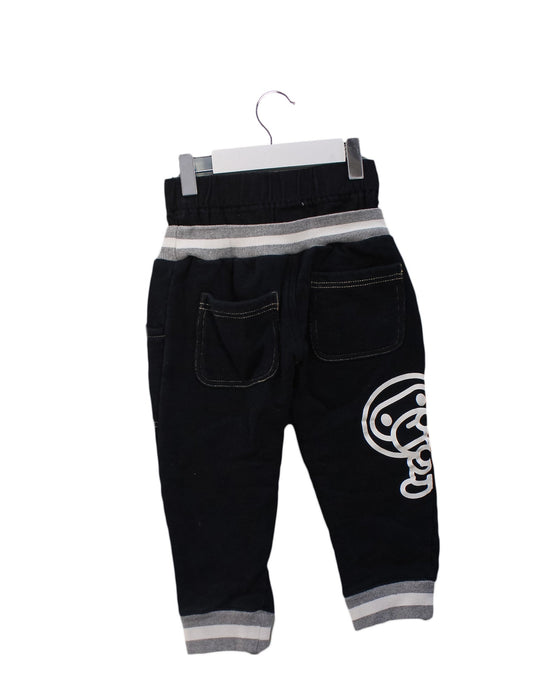 A Black Casual Pants from BAPE KIDS in size 5T for boy. (Back View)