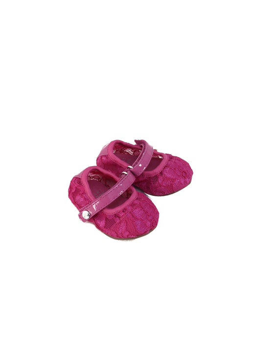 A Purple Flats from Stuart Weitzman in size Newborn for girl. (Front View)