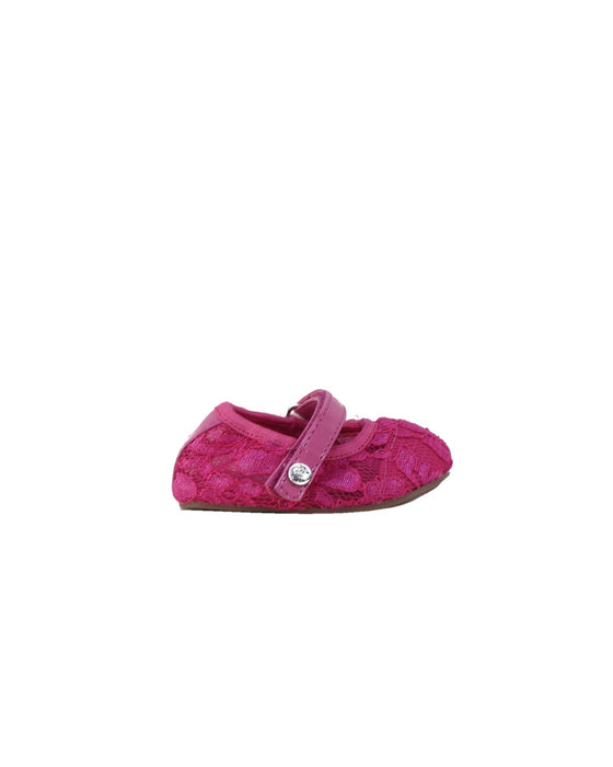 A Purple Flats from Stuart Weitzman in size Newborn for girl. (Back View)