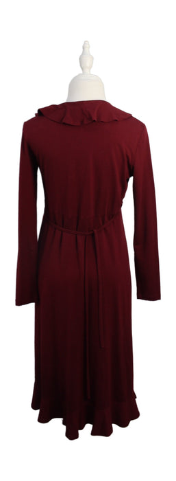 A Red Long Sleeve Dresses from Isabella Oliver in size S for maternity. (Back View)