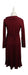 A Red Long Sleeve Dresses from Isabella Oliver in size S for maternity. (Back View)