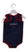 A Navy Wetsuits from Konfidence in size 6-12M for girl. (Back View)