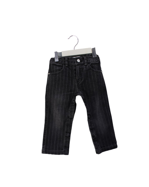 A Black Jeans from Young Versace in size 12-18M for boy. (Front View)