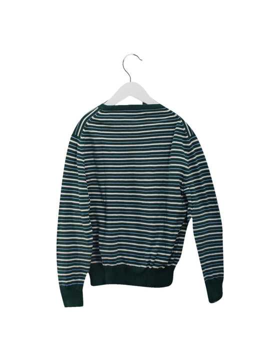 A Green Crewneck Sweatshirts from Fred Perry in size 8Y for girl. (Back View)