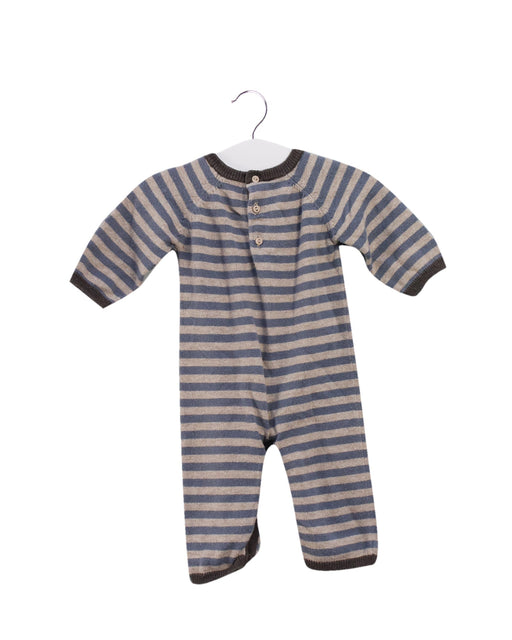 A Blue Long Sleeve Jumpsuits from Bout'Chou in size 0-3M for boy. (Front View)