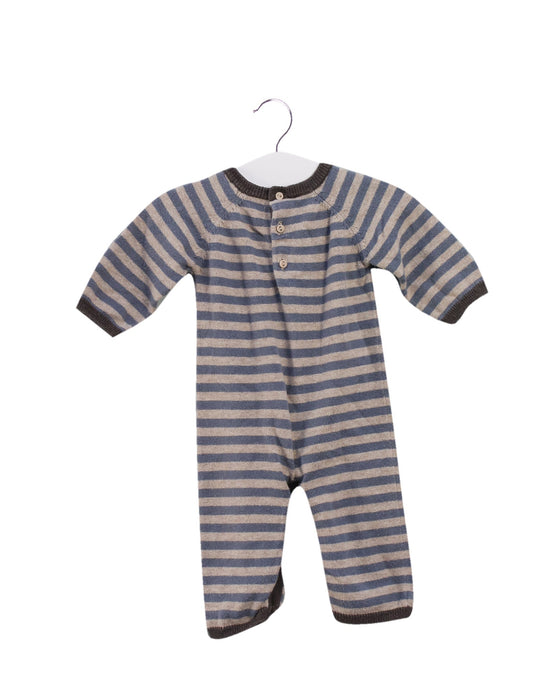 A Blue Long Sleeve Jumpsuits from Bout'Chou in size 0-3M for boy. (Front View)