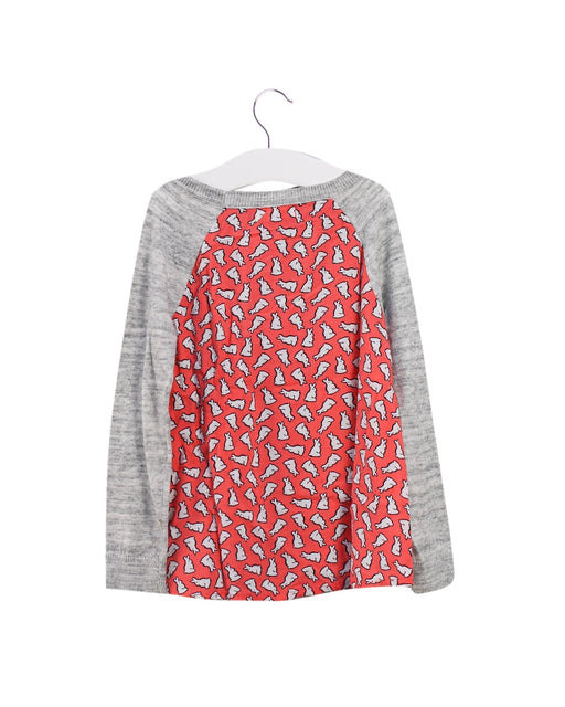 A Grey Long Sleeve Tops from Tucker & Tate in size 4T for girl. (Front View)