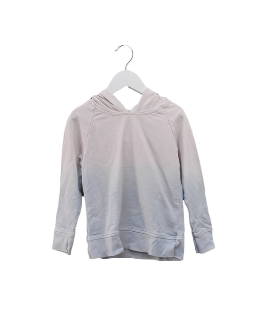 A Pink Hooded Sweatshirts from Peek in size 6T for girl. (Front View)