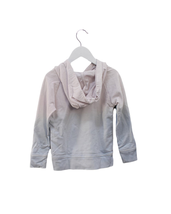 A Pink Hooded Sweatshirts from Peek in size 6T for girl. (Back View)