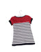 A Red Short Sleeve Dresses from Terre De Marins in size 2T for girl. (Back View)