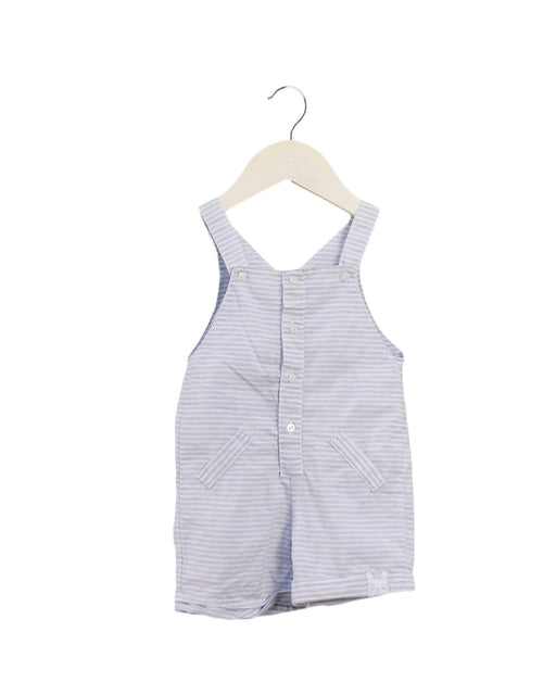 A Blue Overall Shorts from Absorba in size 3-6M for neutral. (Front View)