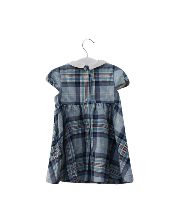 A Blue Short Sleeve Dresses from Seraphine in size 12-18M for girl. (Back View)