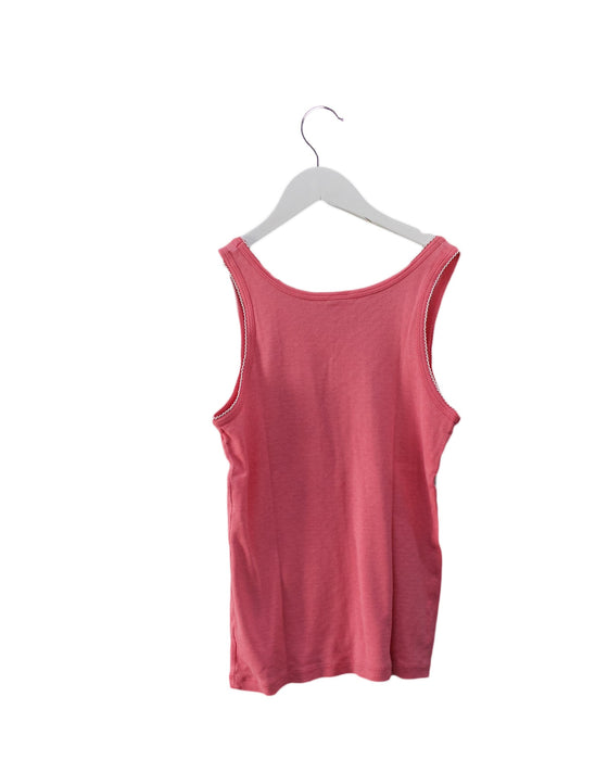 A Pink Sleeveless Tops from Petit Bateau in size 12Y for girl. (Back View)
