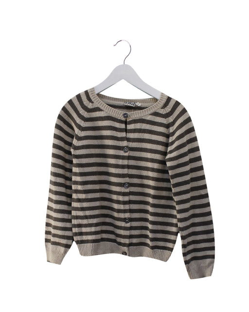 A Grey Cardigans from Bonton in size 8Y for girl. (Front View)