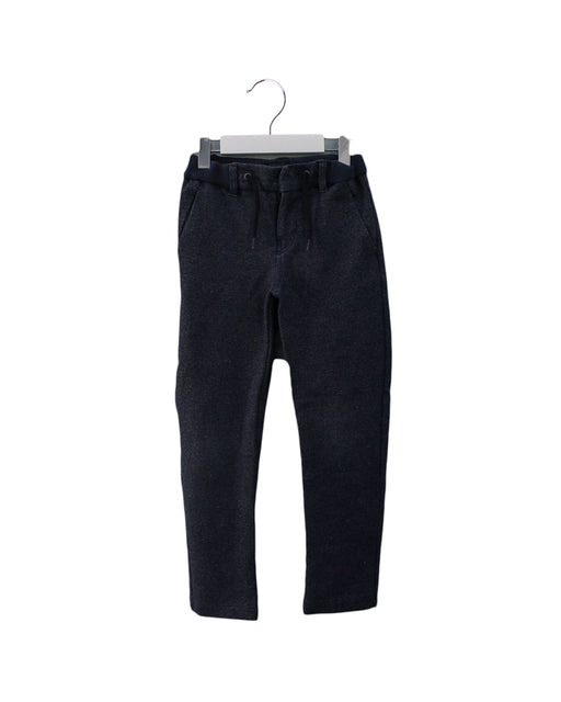 A Navy Casual Pants from IKKS in size 7Y for girl. (Front View)