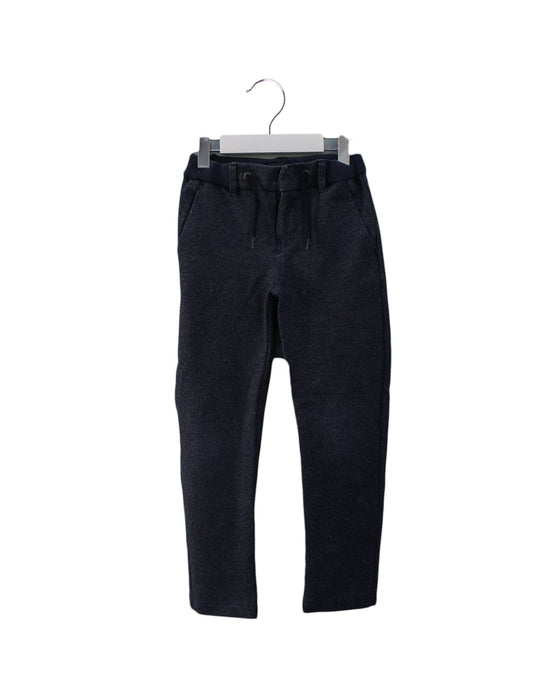 A Navy Casual Pants from IKKS in size 7Y for girl. (Front View)