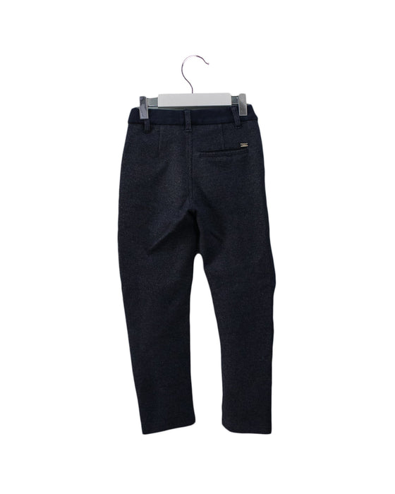 A Navy Casual Pants from IKKS in size 7Y for girl. (Back View)