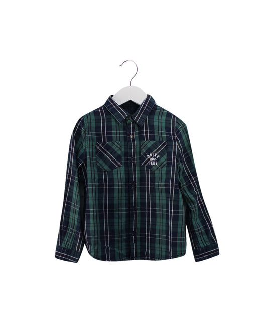 A Green Shirts from IKKS in size 6T for boy. (Front View)