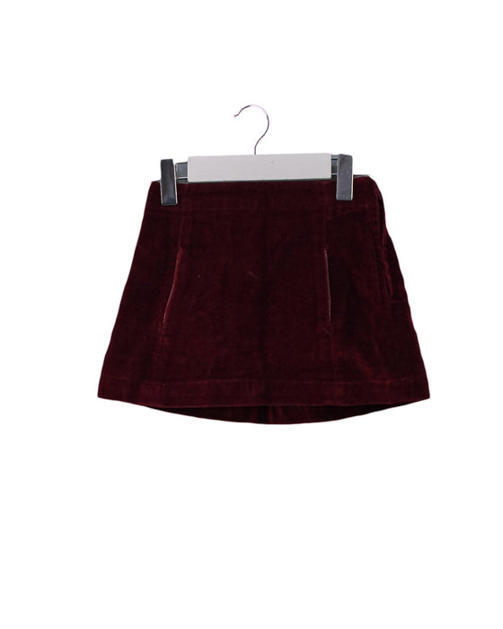 A Red Short Skirts from Jacadi in size 4T for girl. (Front View)