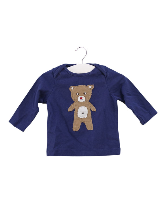 A Navy Long Sleeve Tops from Boden in size 3-6M for boy. (Front View)