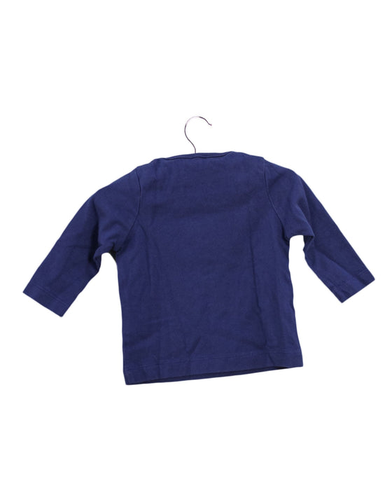 A Navy Long Sleeve Tops from Boden in size 3-6M for boy. (Back View)