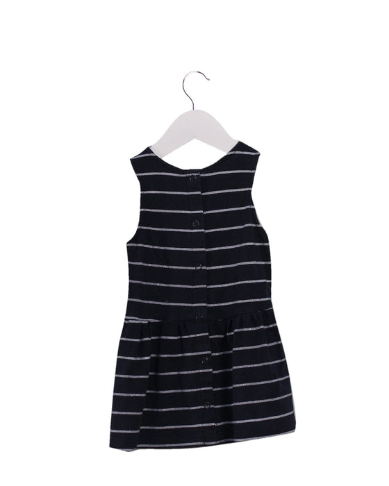 A Navy Sleeveless Dresses from IKKS in size 6-12M for girl. (Back View)