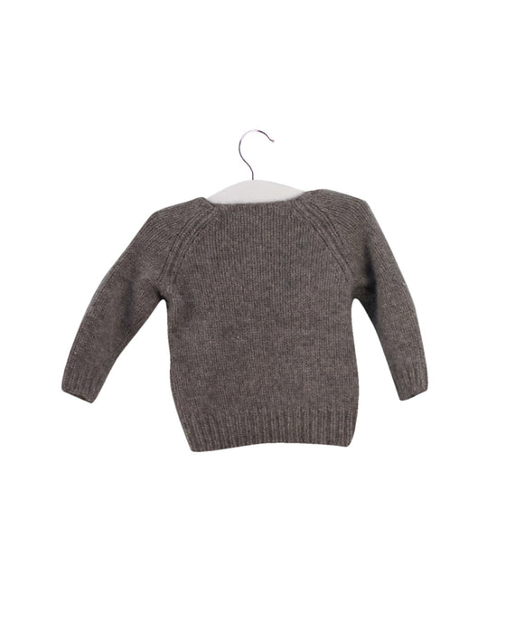 A Grey Knit Sweaters from Bonpoint in size 6-12M for girl. (Back View)