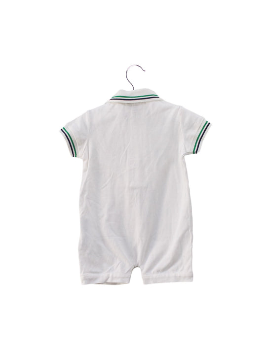 A White Short Sleeve Rompers from Nicholas & Bears in size 0-3M for boy. (Back View)