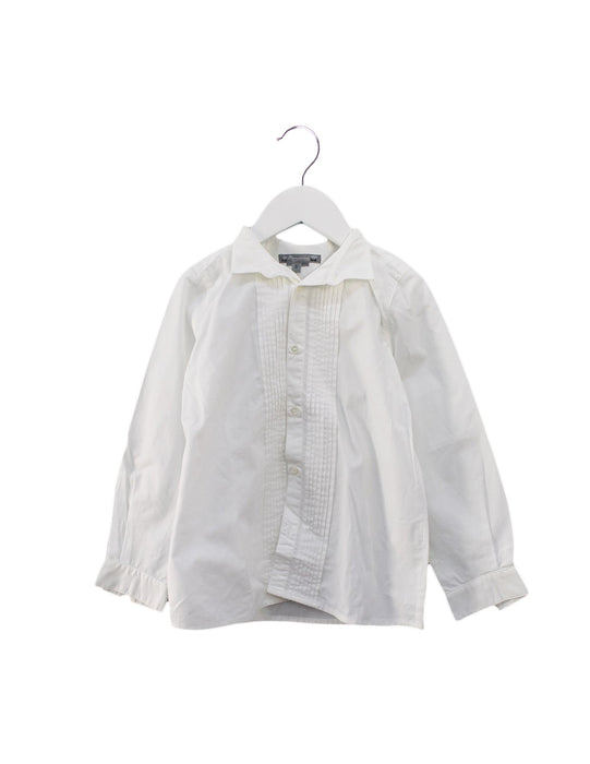 A White Shirts from Bonpoint in size 6T for girl. (Front View)