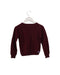A Burgundy Knit Sweaters from Chipie in size 6T for girl. (Back View)