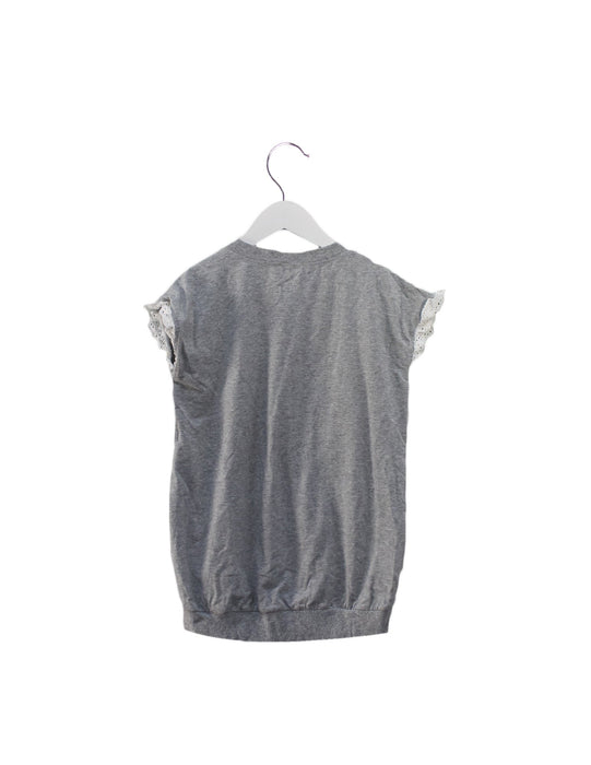 A Grey Sweater Dresses from Monnalisa in size 4T for girl. (Back View)
