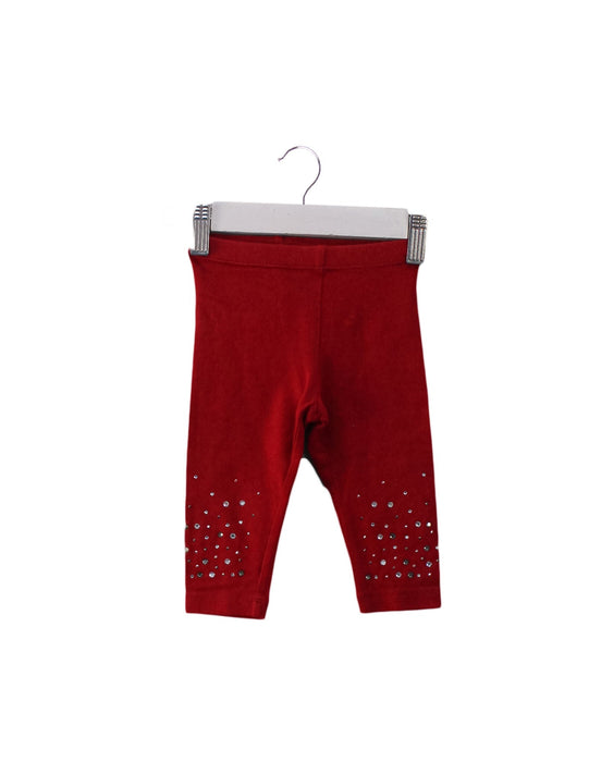 A Red Leggings from Monnalisa in size 0-3M for girl. (Front View)