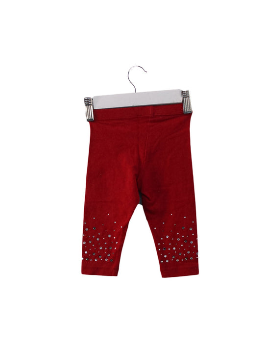 A Red Leggings from Monnalisa in size 0-3M for girl. (Back View)