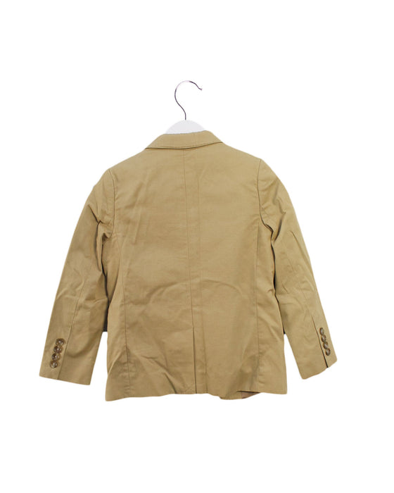A Beige Suits from Crewcuts in size 6T for boy. (Back View)