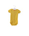 A Yellow Short Sleeve Bodysuits from Petit Bateau in size 0-3M for girl. (Front View)