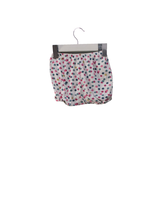 A White Bloomers from Petit Bateau in size 0-3M for girl. (Back View)