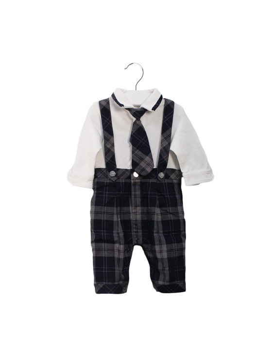 A Navy Long Sleeve Jumpsuits from Nicholas & Bears in size 3-6M for boy. (Front View)