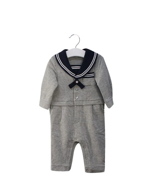 A Grey Long Sleeve Jumpsuits from Nicholas & Bears in size 6-12M for boy. (Front View)