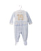 A Blue Onesies from Chicco in size 6-12M for boy. (Front View)