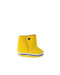 A Yellow Rain Boots from Seed in size 3-6M for girl. (Back View)